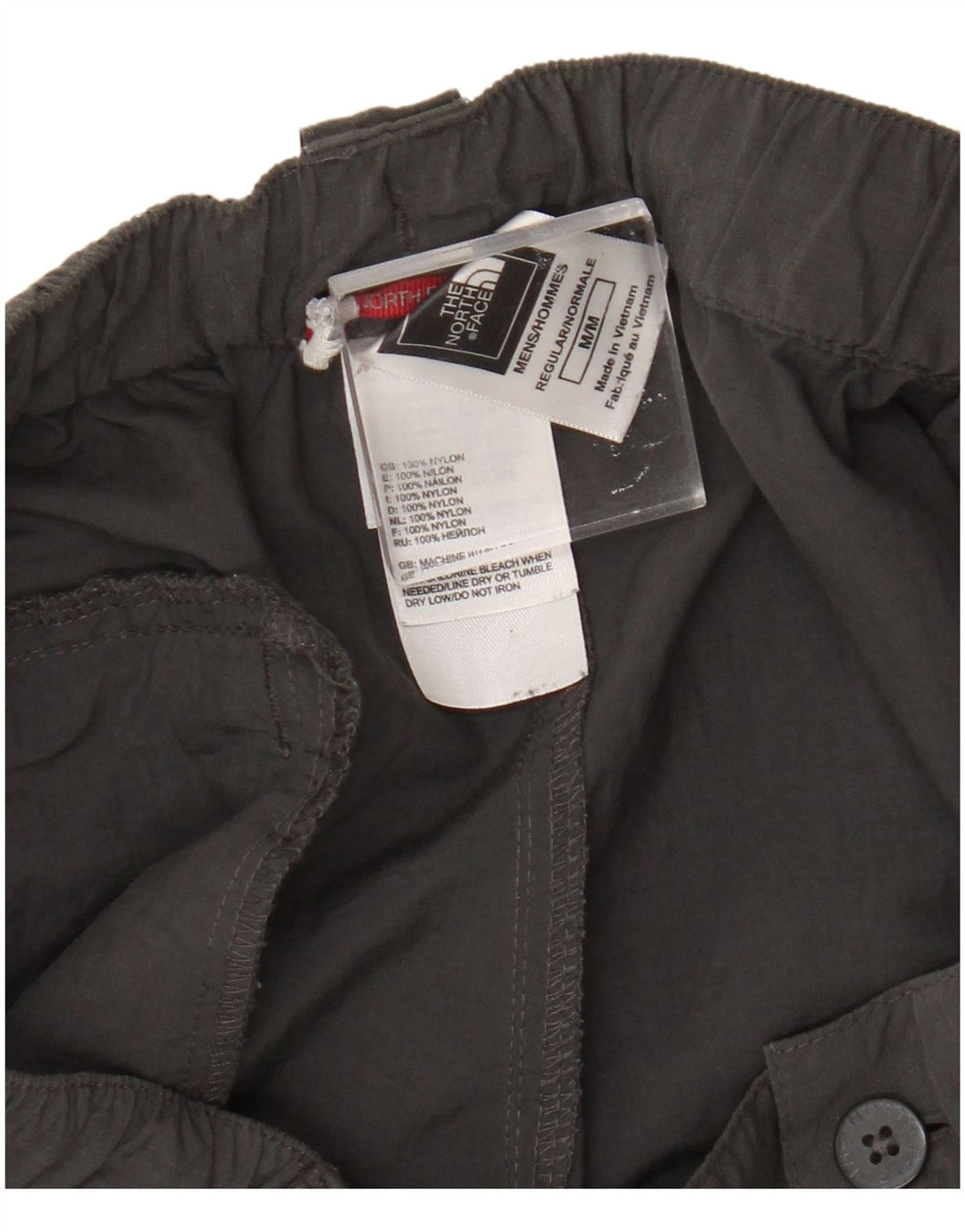 Męskie spodnie cargo The North Face, proste, średnie W30 L31, szary nylon