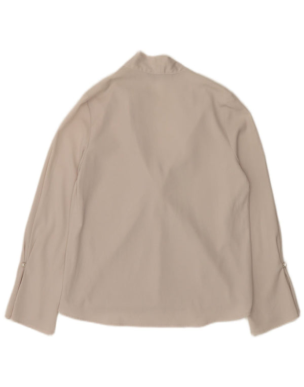 Damska bluzka oversize z długim rękawem Zara UK 6 XS biała