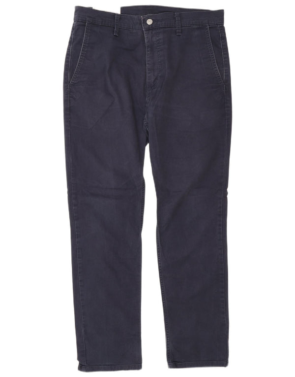 Levi's Mens Slim Chino Trousers W32 L30 Navy Blue Cotton Classic