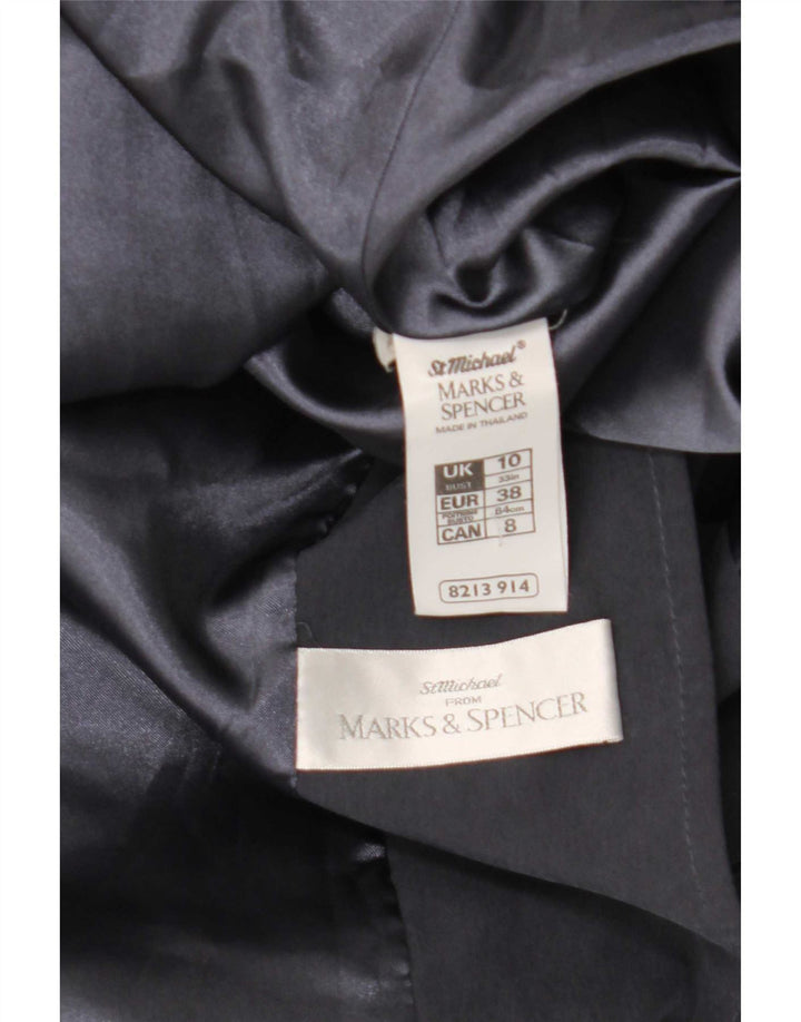 Marks & Spencer Damski trencz oversize UK 10, mały, granatowy, modal