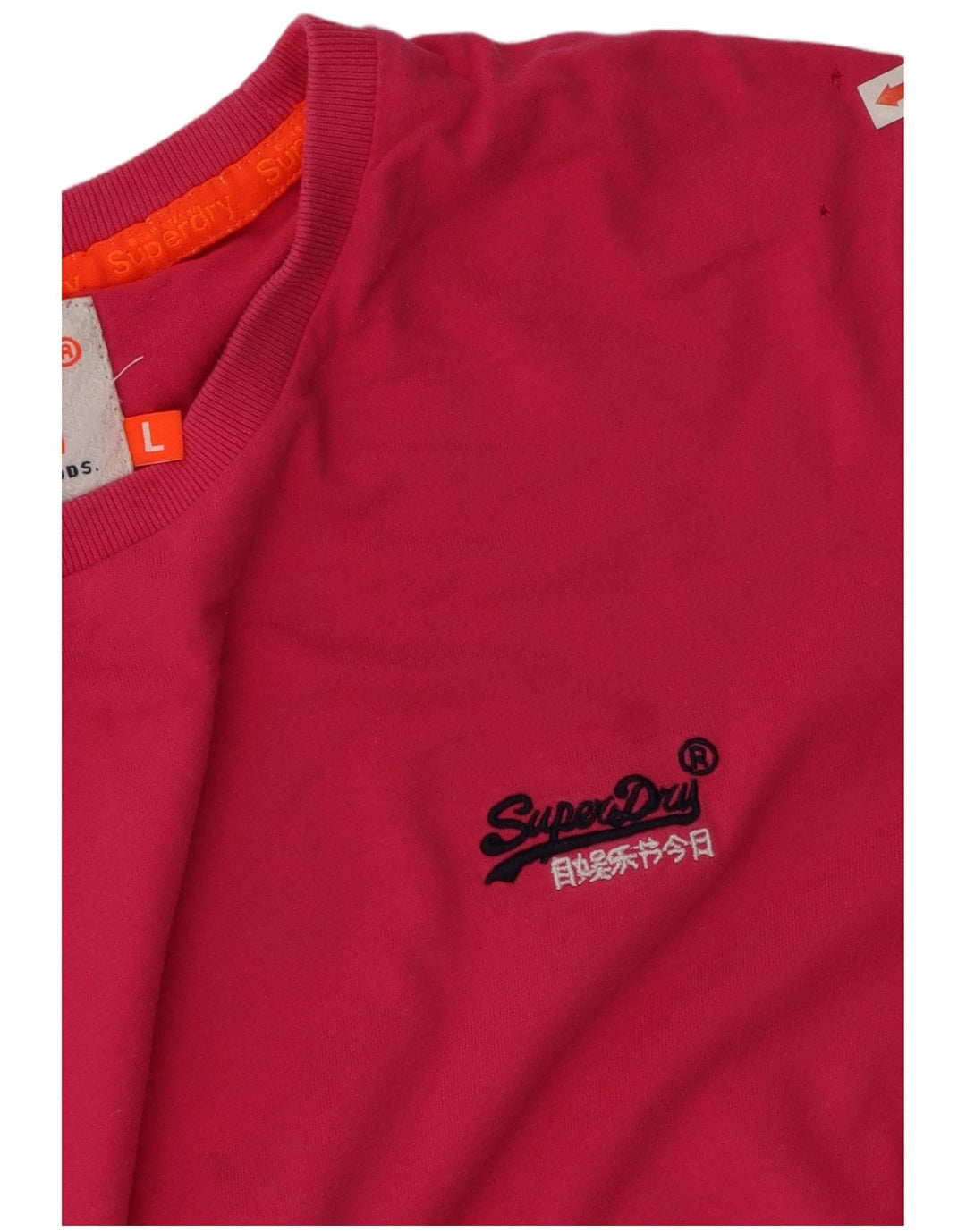 Damski T-shirt Superdry, duży, różowy, bawełniany
