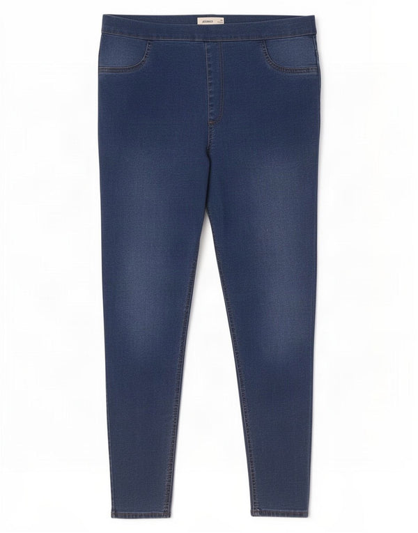 Marks & Spencer Damskie dżinsy Jegging UK 16, duże, W34 L28, niebieska bawełna