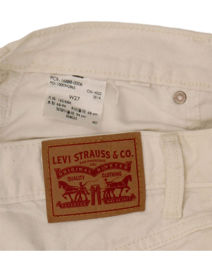 Damskie spodenki jeansowe Levi's W27 Small White
