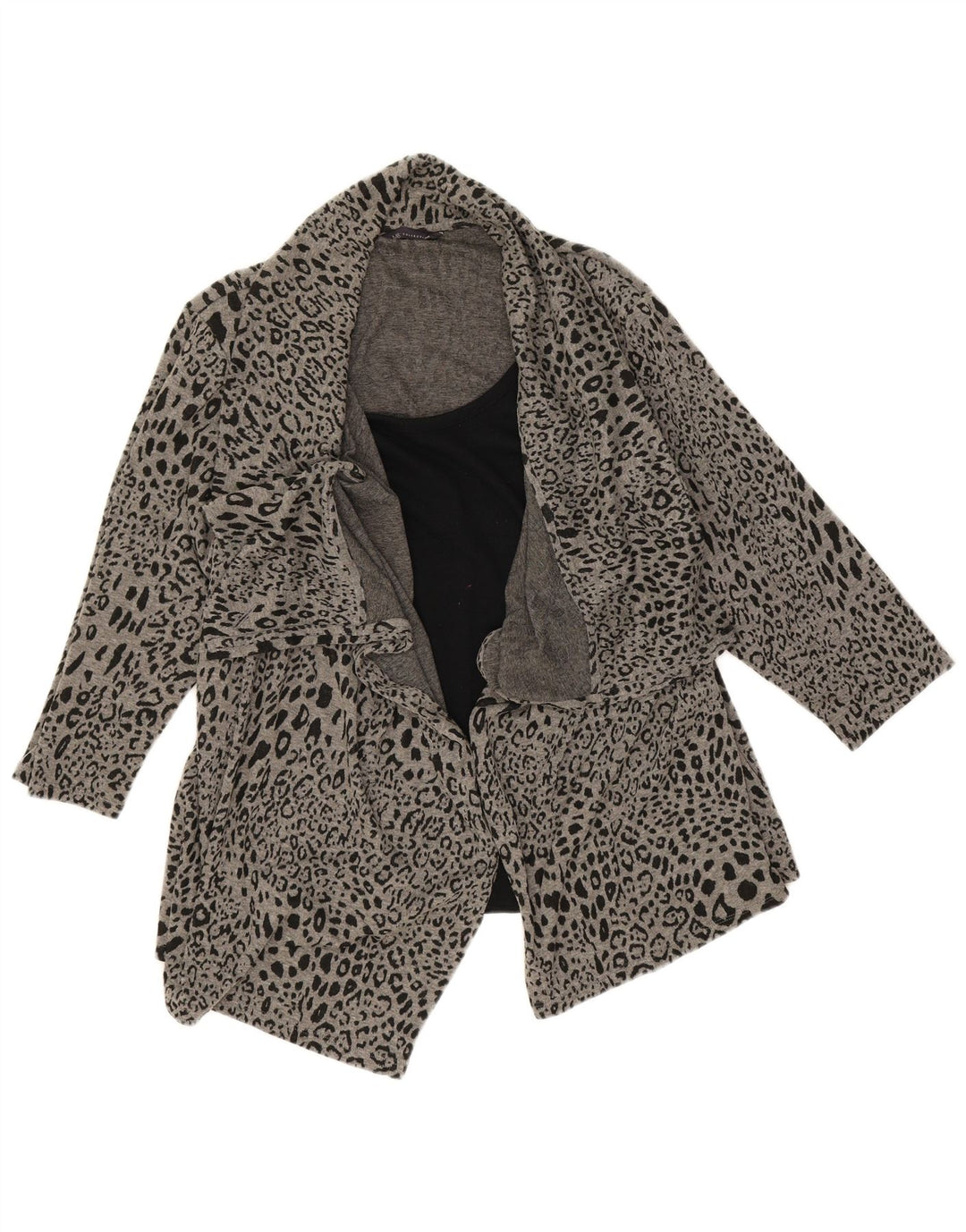 Marks & Spencer Damski asymetryczny sweter rozpinany UK 20 2XL szary