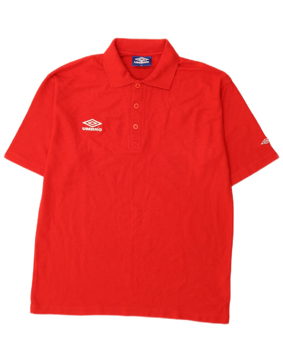 Męska koszulka polo Umbro XL, czerwona, poliestrowa
