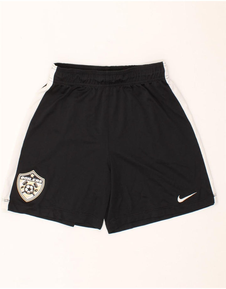 NIKE Boys Dri Fit Sport Shorts 12-13 Years Large Black Polyester Vintage Nike and Second-Hand Nike from Messina Hembry 