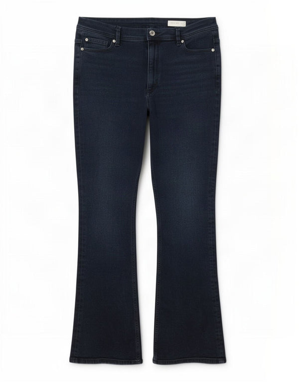 Marks & Spencer Męskie jeansy slim flared UK 16 Large W34 L30 Granatowa bawełna
