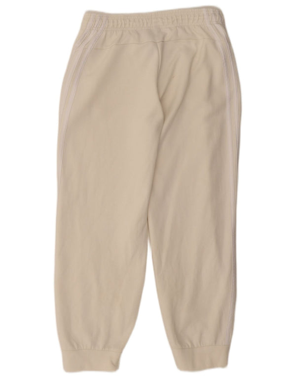 Damskie spodnie dresowe Adidas Joggers UK 12/14 Medium Off White Cotton