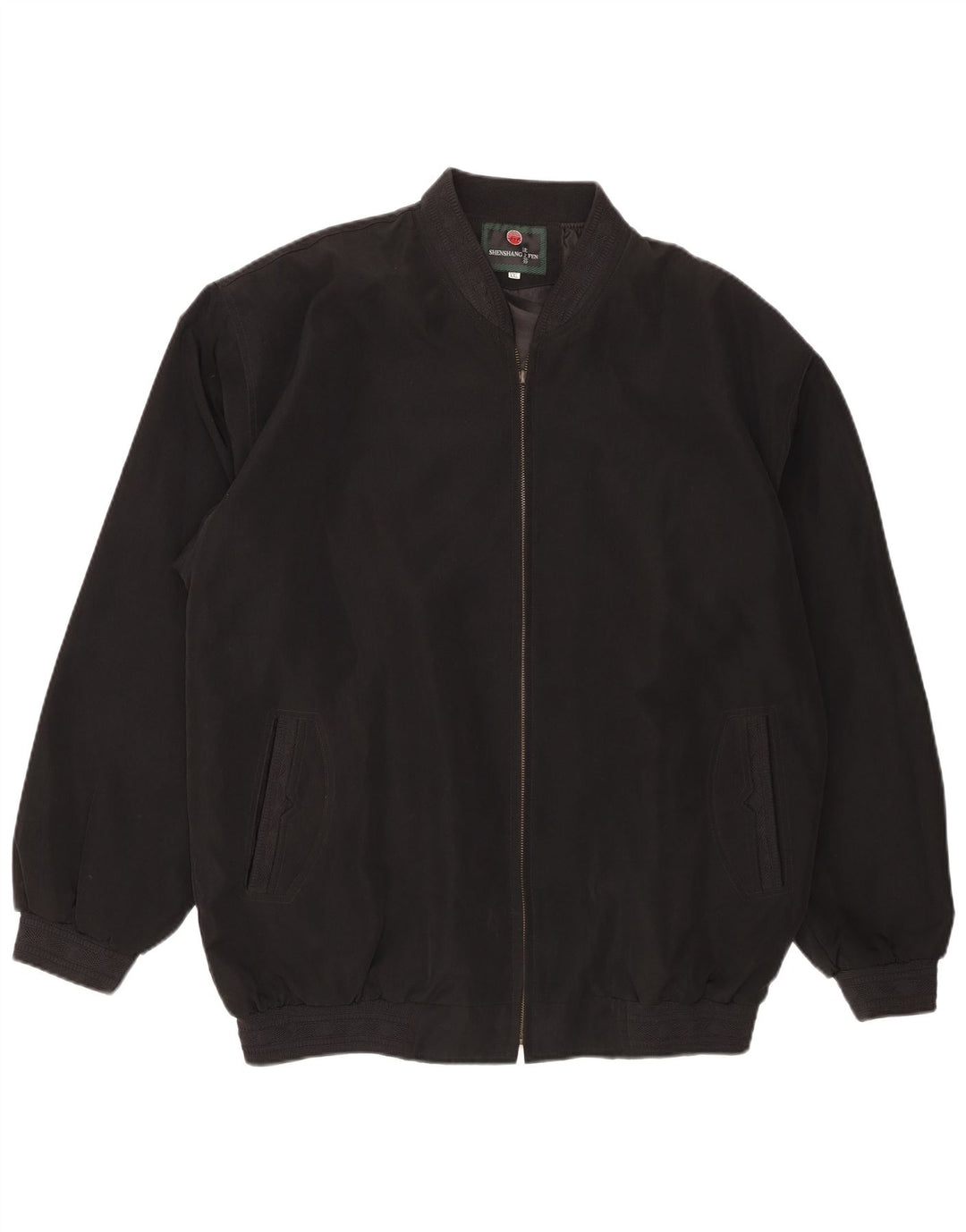 Męska kurtka bomberka Vintage UK 44 2XL Czarny poliester