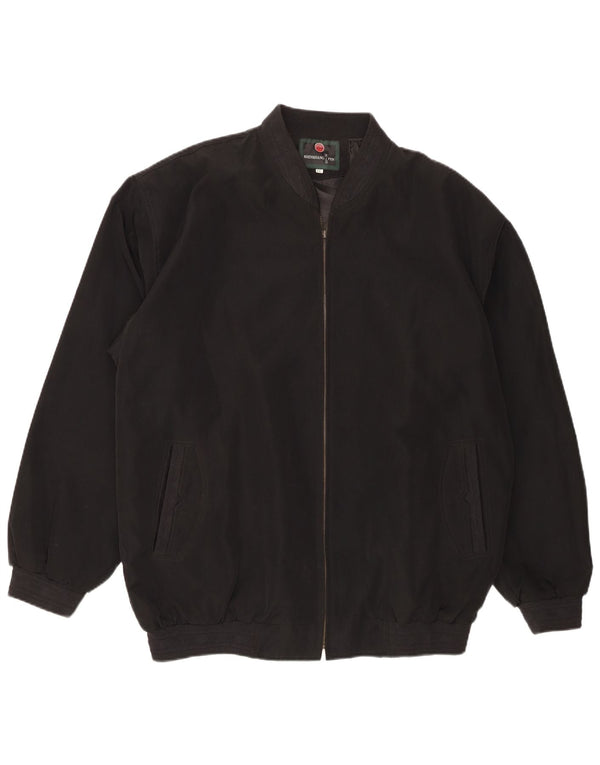 Męska kurtka bomberka Vintage UK 44 2XL Czarny poliester