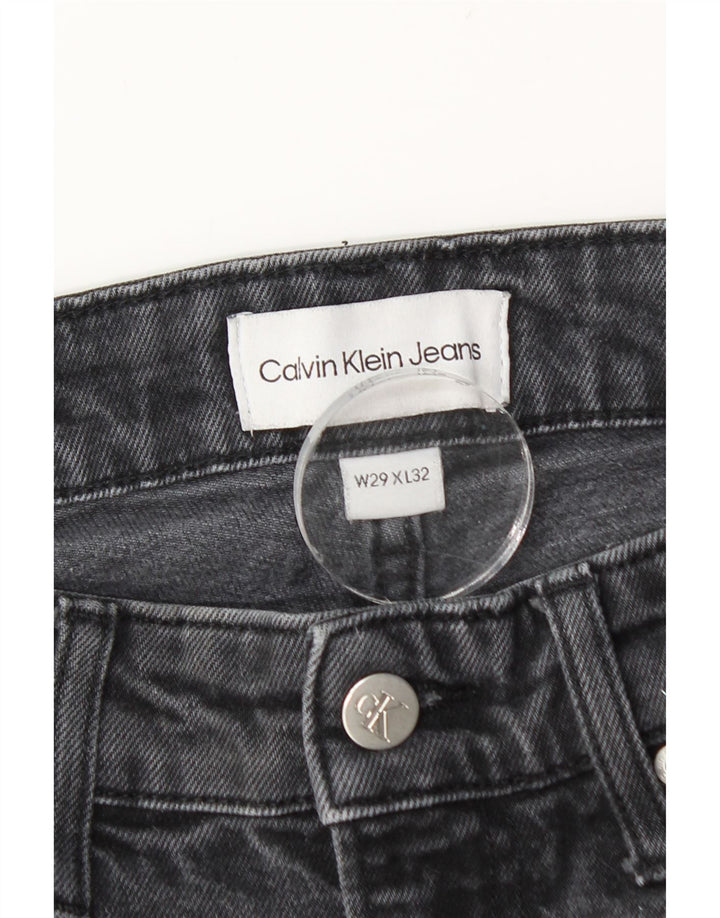 Męskie dżinsy Calvin Klein w trudnej sytuacji W29 L32 Czarne bawełniane
