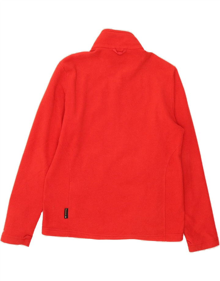 JACK WOLFSKIN Mens Fleece Jacket UK 36/38 Medium Red Polyester Vintage Jack Wolfskin and Second-Hand Jack Wolfskin from Messina Hembry 