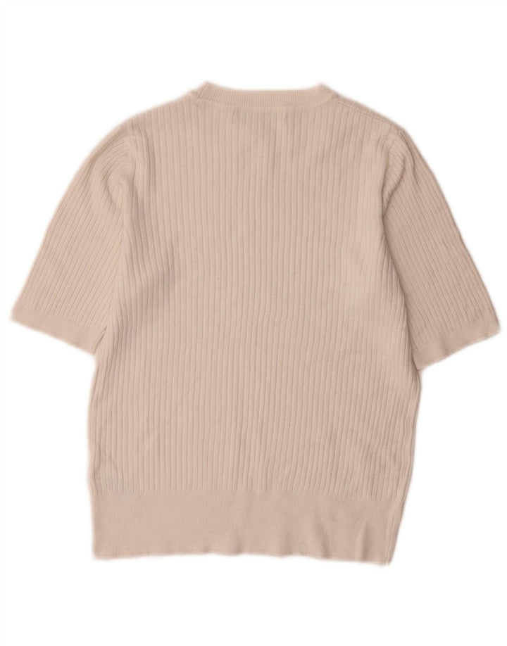 Marks & Spencer Damski sweter z dekoltem w łódkę, UK 10, mały, biały
