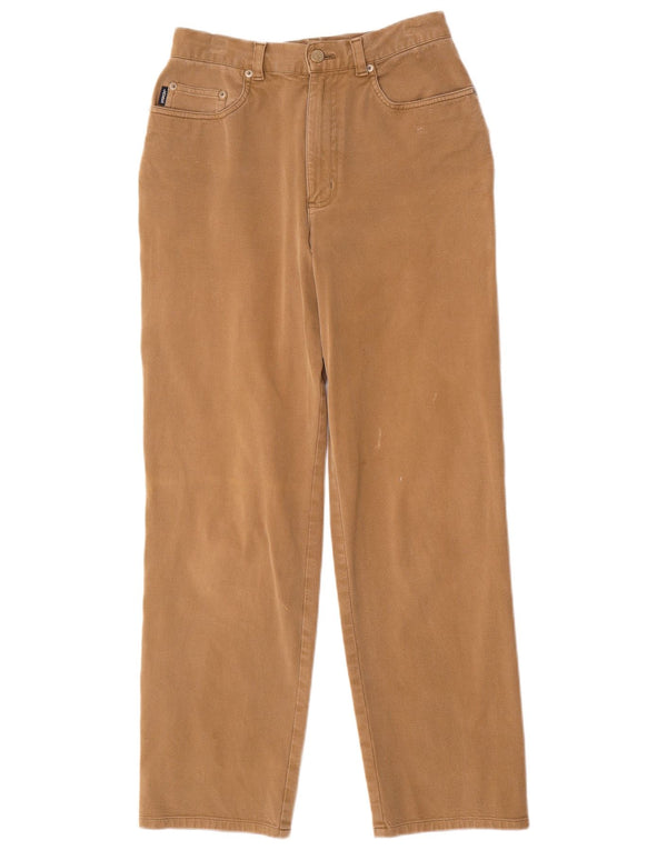 Damskie spodnie codzienne z wysokim stanem Ralph Lauren US 6 Medium W26 L28 brązowe