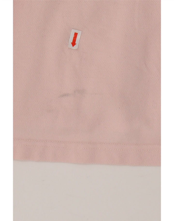 TOMMY HILFIGER Mens Polo Shirt Large Pink Cotton