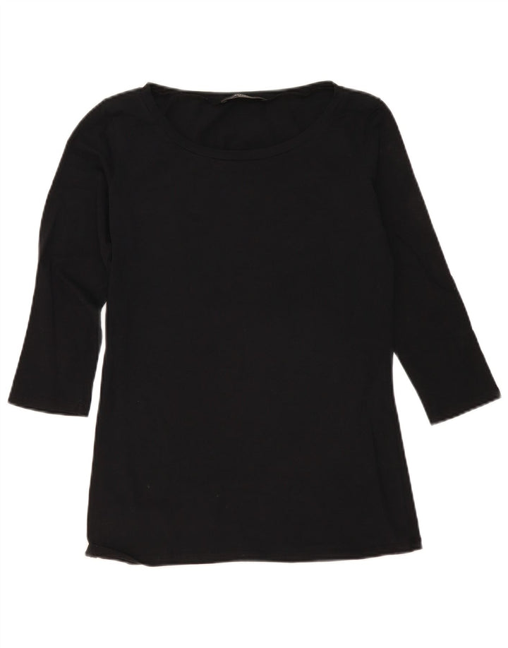 Damski top weekendowy Max Mara z rękawem 3/4, UK 12, średni czarny