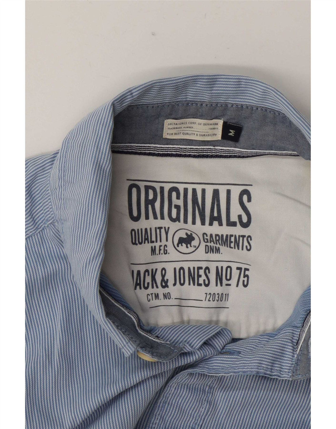 Koszula męska Jack & Jones w średnie niebieskie prążki