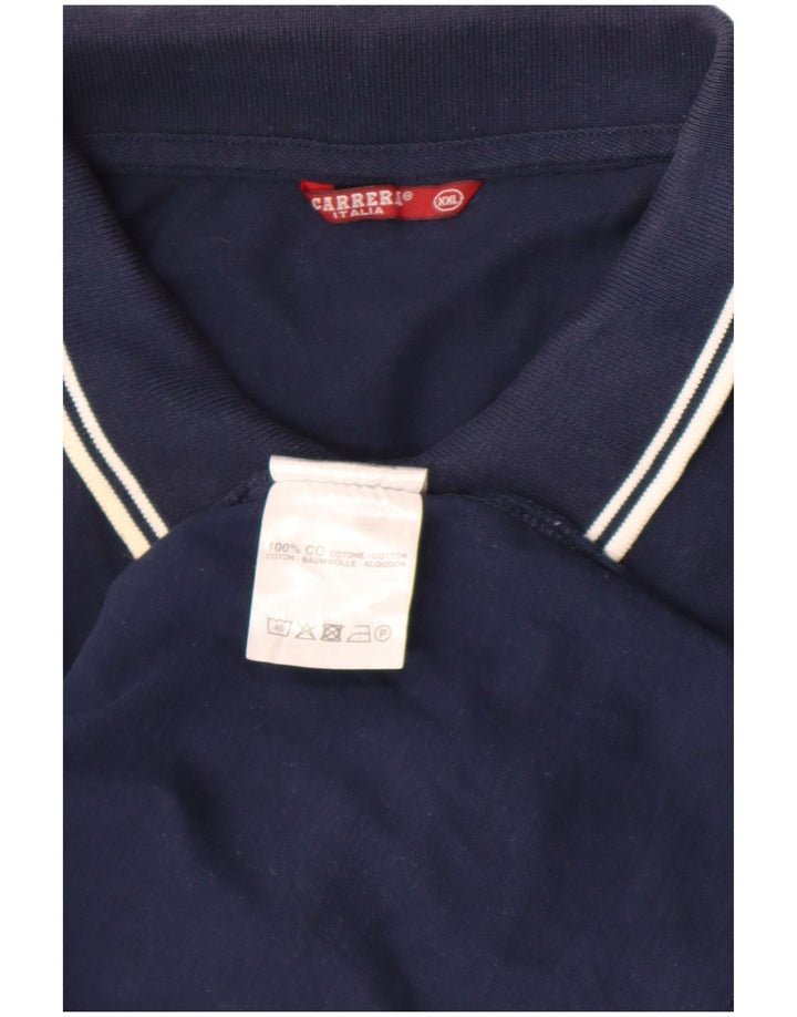 Męska koszulka polo Carrera 2XL, granatowa, bawełniana
