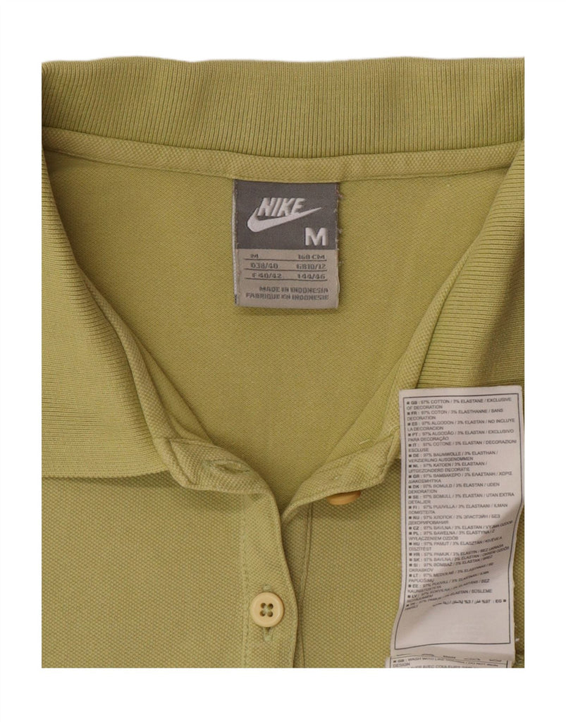 NIKE Womens Polo Shirt UK 10/12 Medium Green Cotton Vintage Nike and Second-Hand Nike from Messina Hembry 