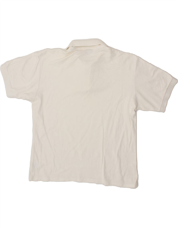 FILA Mens Polo Shirt IT 50 Medium White Vintage Fila and Second-Hand Fila from Messina Hembry 