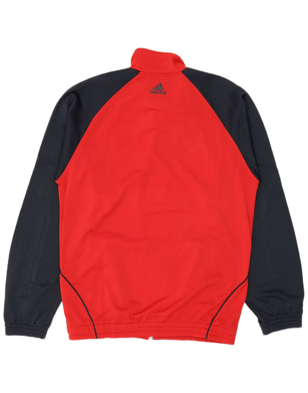 Męska kurtka dresowa Adidas UK 38/40, poliester w kolorze średniej czerwieni