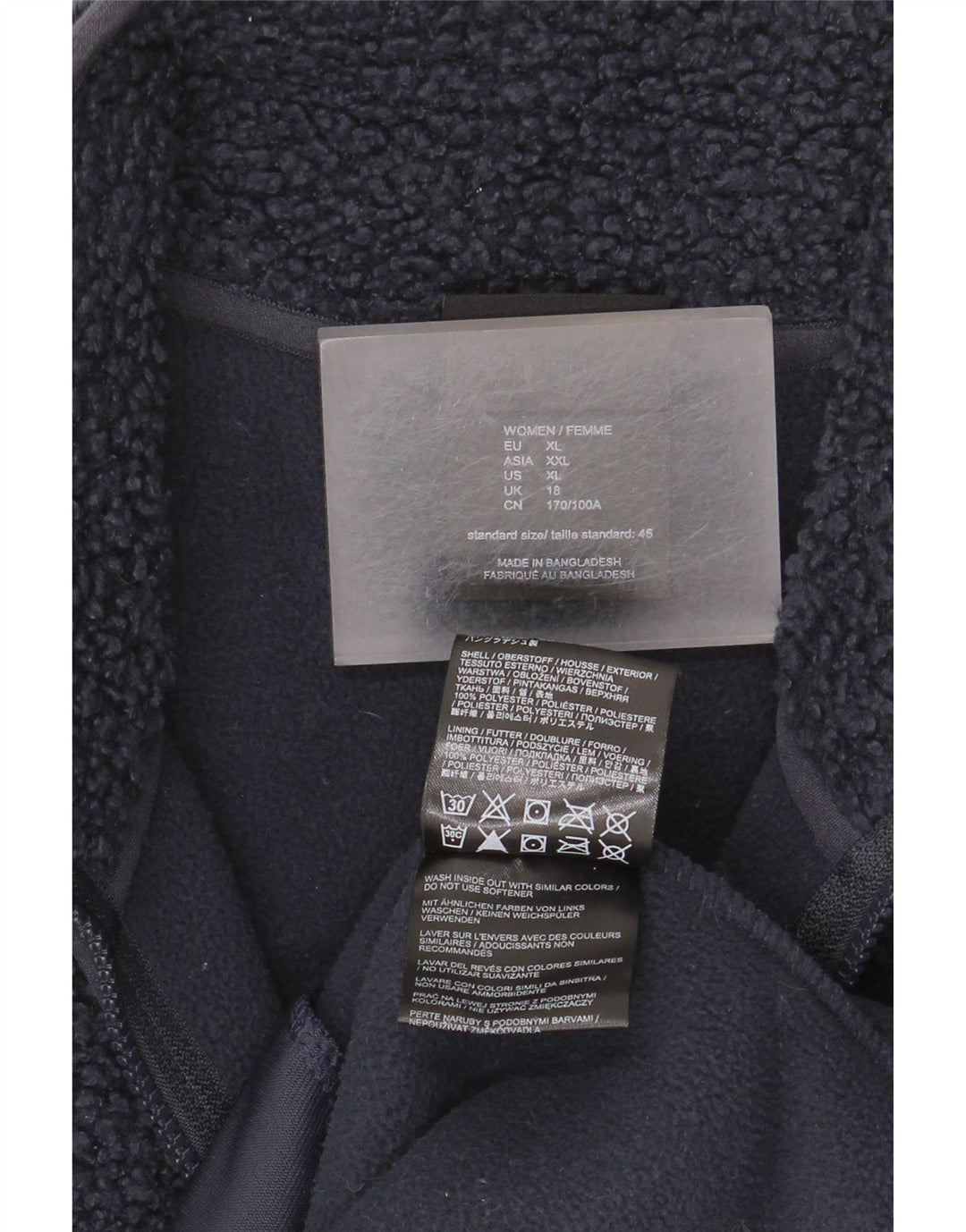 Damska kurtka polarowa Jack Wolfskin UK 18 XL, granatowa, poliestrowa