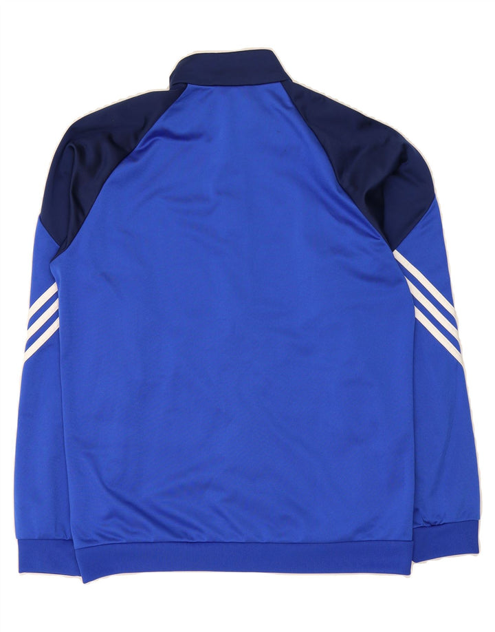 ADIDAS Mens Tracksuit Top Jacket Medium Blue Colourblock Polyester Vintage Adidas and Second-Hand Adidas from Messina Hembry 