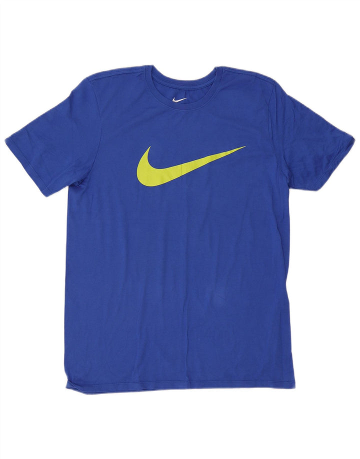 Męski T-shirt Nike Athletic Fit Graphic Top, średni niebieski