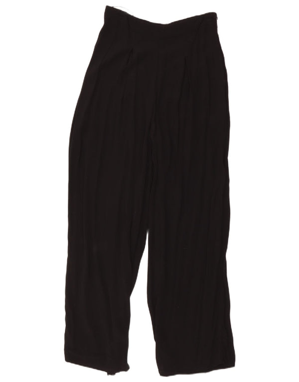 Damskie proste spodnie codzienne Oasis z wysokim stanem UK 10 Small W28 L29 czarne