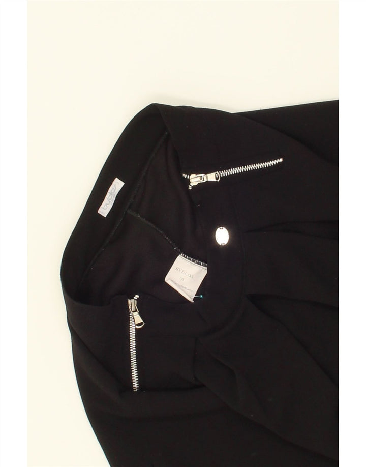 BYBLOS Womens Skort IT 36 XS   Black Elastomere Vintage Byblos and Second-Hand Byblos from Messina Hembry 