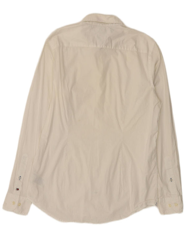Męska koszula slim fit Tommy Hilfiger, duża, biała, bawełniana