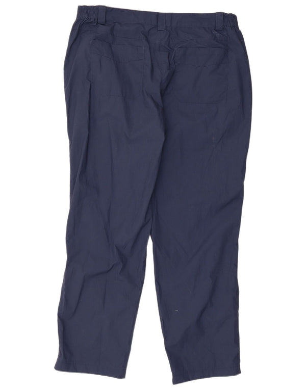 Mountain Warehouse Womens High Waist Casual Trousers UK 18 XL W36 L29 Navy