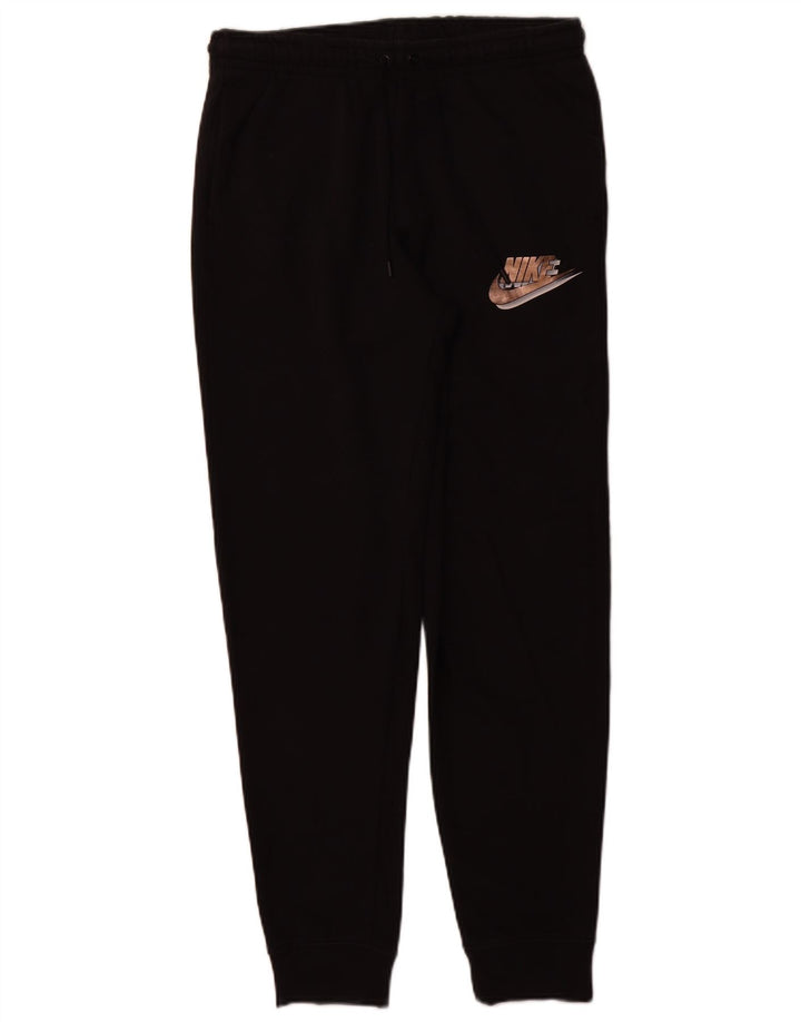 NIKE Mens Tracksuit Trousers Joggers Medium  Black Cotton