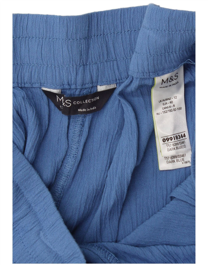 Damskie spodenki sportowe Marks & Spencer UK 12, średni niebieski, wiskoza