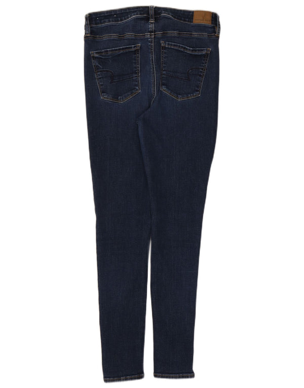 Damskie jeansy skinny American Eagle UK 14 Large W30 L28 Granatowa bawełna