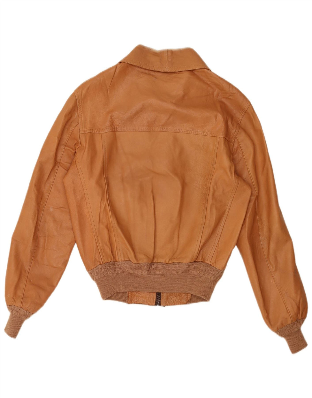 Vintage damska kurtka skórzana IT 50 XL beżowa