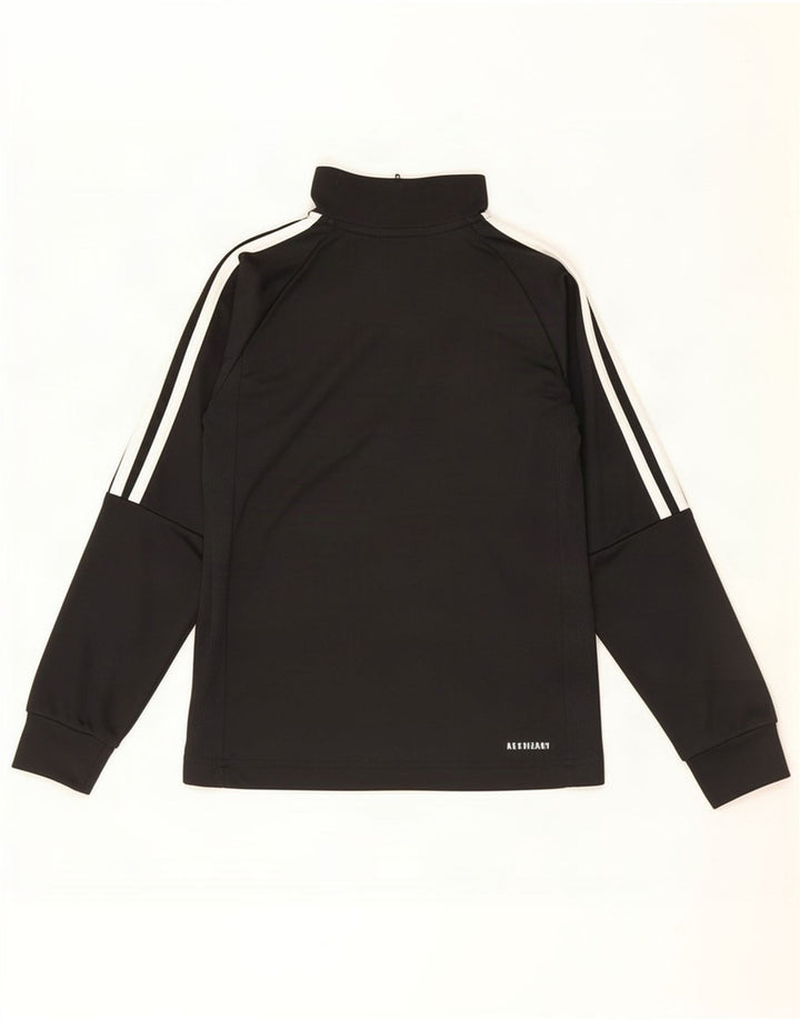 Chłopięcy dres Adidas Aeroready z zamkiem błyskawicznym na szyi, 9-10 lat, czarny