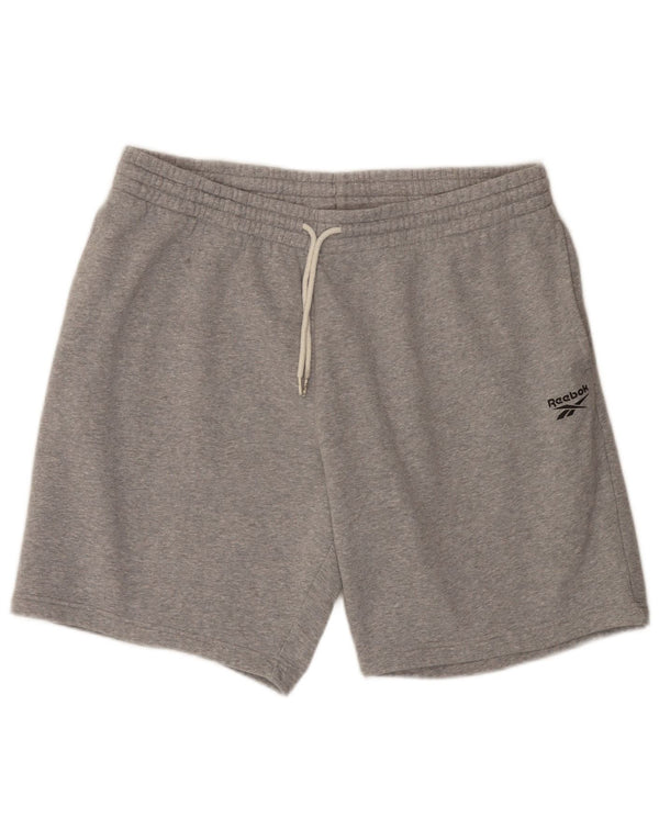 Męskie spodenki sportowe Reebok 2XL Szara bawełna w plamki