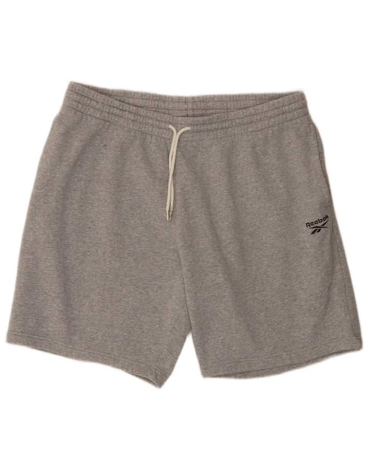 Męskie spodenki sportowe Reebok 2XL Szara bawełna w plamki