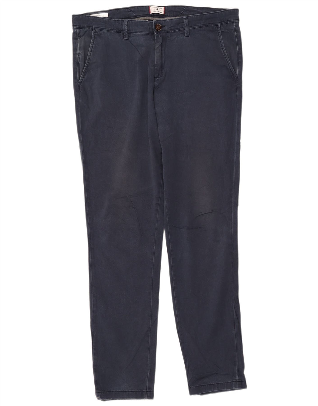Męskie spodnie chino JACK & JONES Marco Slim W36 L34 Granatowe
