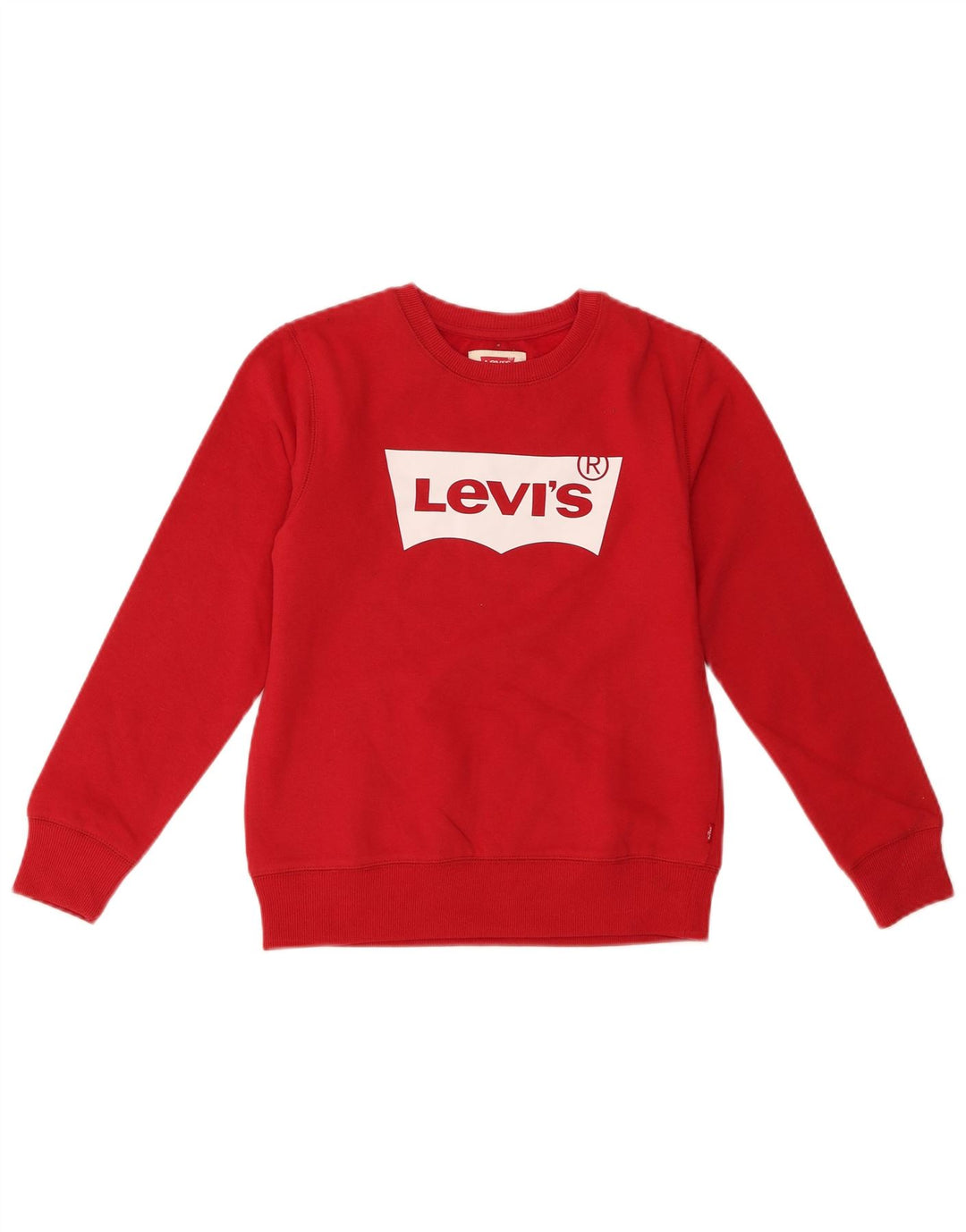 LEVI'S Boys Graphic Sweatshirt Jumper 11-12 Years Red Cotton