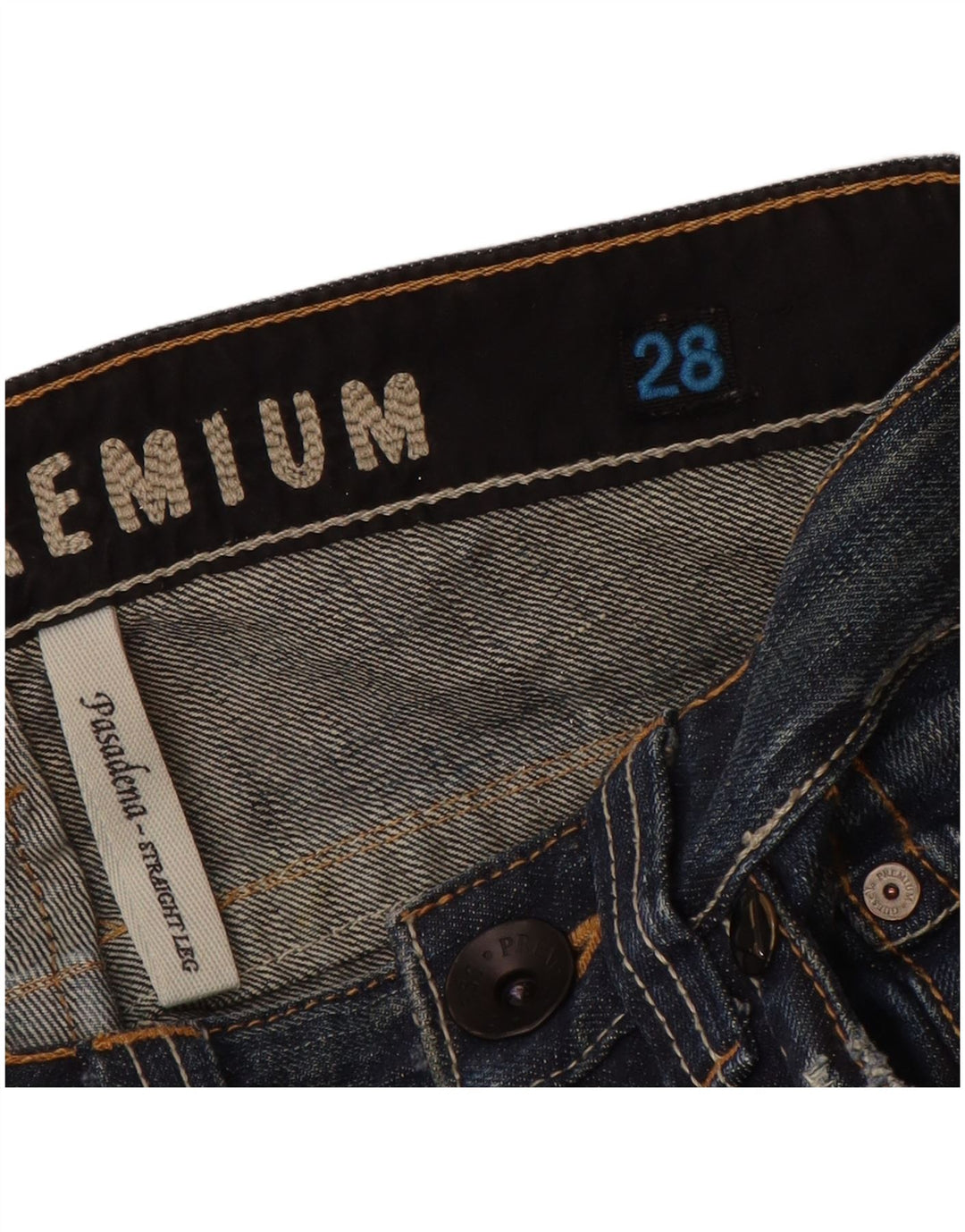 Męskie jeansy GUESS Pasadena Straight W28 L32, niebieskie, bawełniane