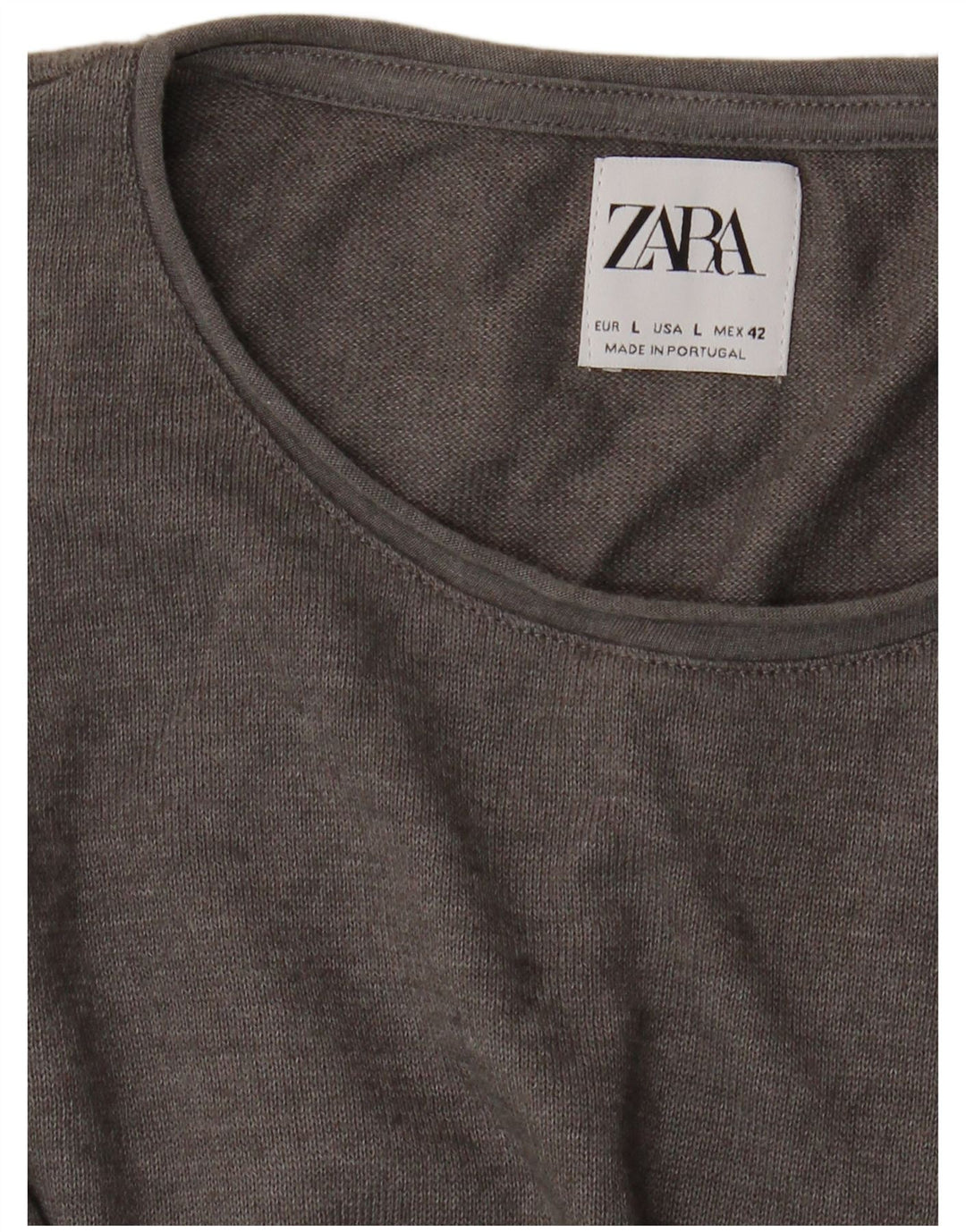 Męski T-shirt Zara, duży, szary