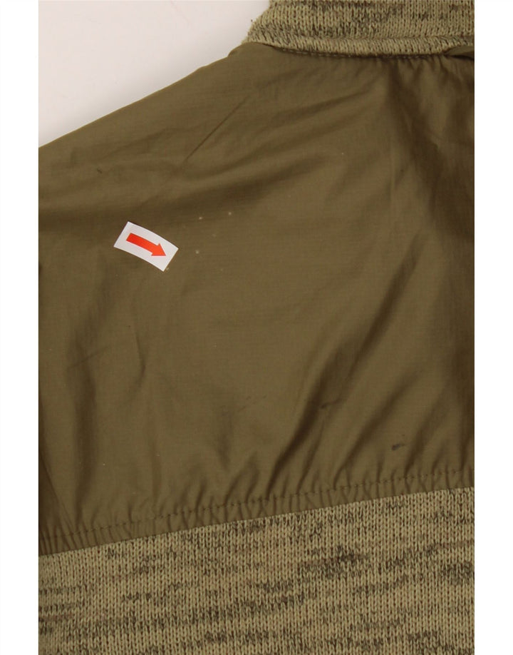 Męska kurtka dresowa JACK WOLFSKIN, mała, poliestrowa w kolorze khaki