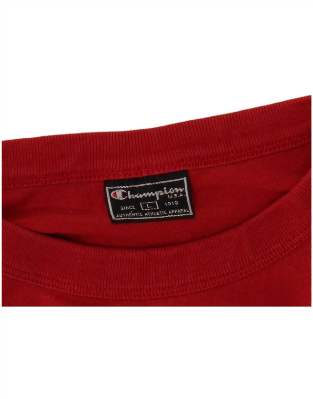 Męski top graficzny Champion z długim rękawem, duży, czerwony