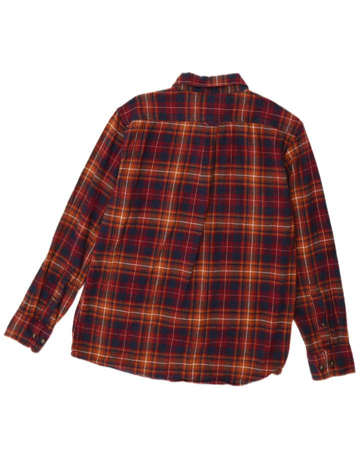 EDDIE BAUER Męska koszula flanelowa, bawełniana w średnią wielobarwną kratkę