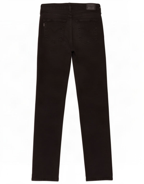 Levi's Damskie 712 Slim Jeans W30 L31 Czarne Bawełniane