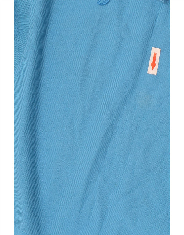 Damska bluza oversize Adidas z krótkim rękawem, UK 10, mała niebieska