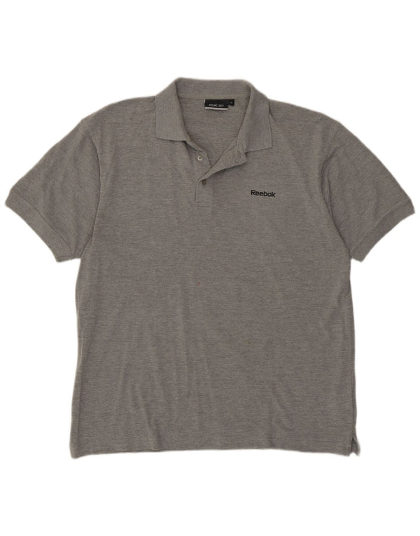 Męska koszulka polo Reebok 2XL, szara bawełna