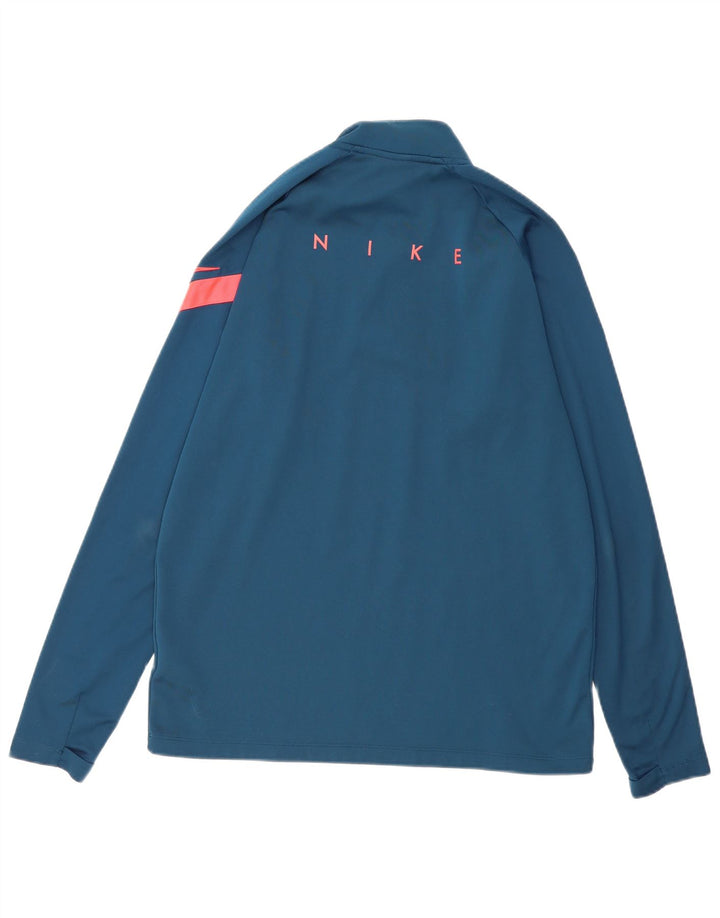 Męski dres NIKE Dri Fit Graphic z zamkiem błyskawicznym na szyi, średni niebieski